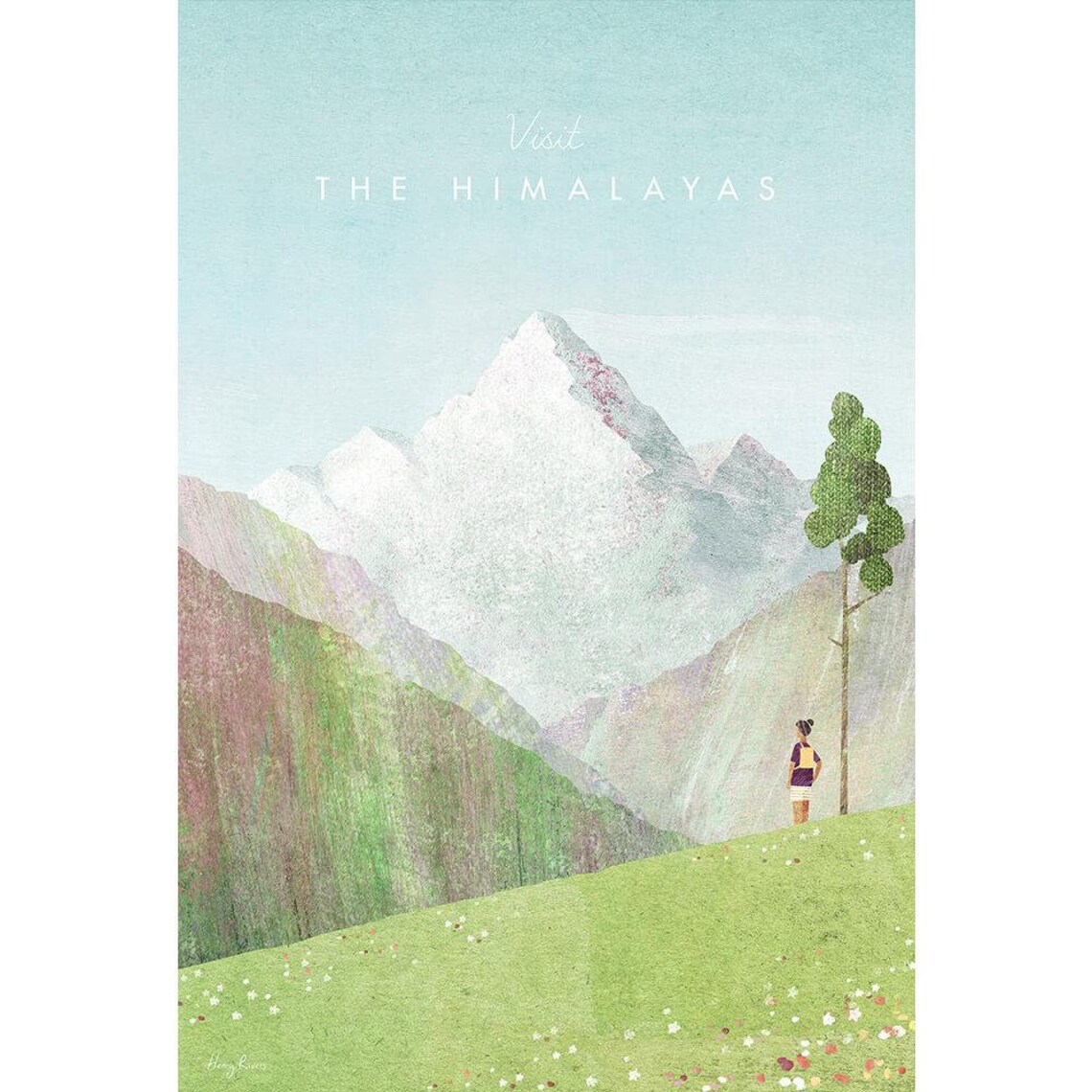 Himalayas Vintage Travel Poster, Minimalist Art Print - Image 2