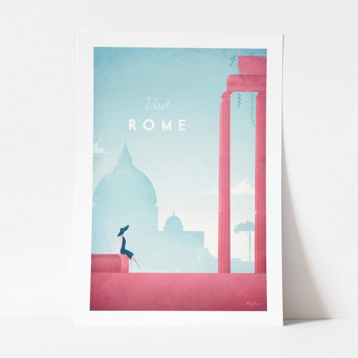Rome Travel Poster, Minimalist Vintage Retro Style - Image 4