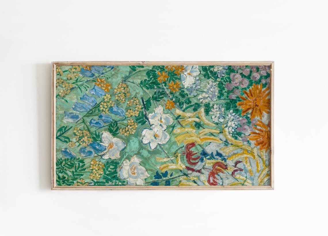 Wildflowers Botanical Spring Garden Vintage Art Print
