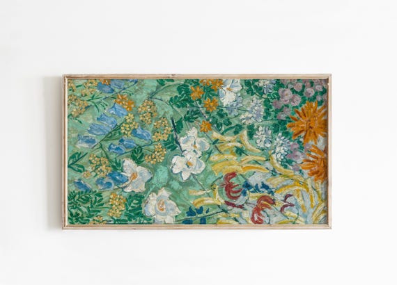 Wildflowers Botanical Spring Garden Vintage Art Print