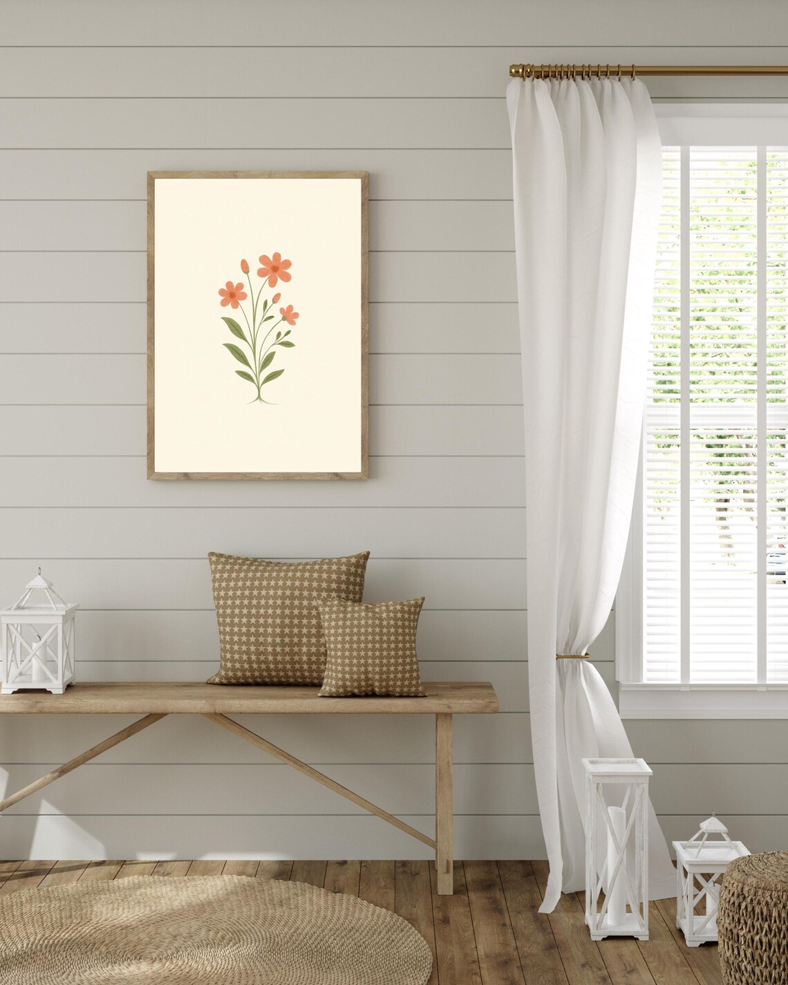 Botanical Wall Art, Minimalist Plant Illustration - Image 2