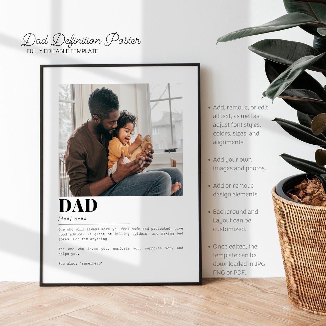 Dad Definition Poster, Fathers Day Gift - Image 5