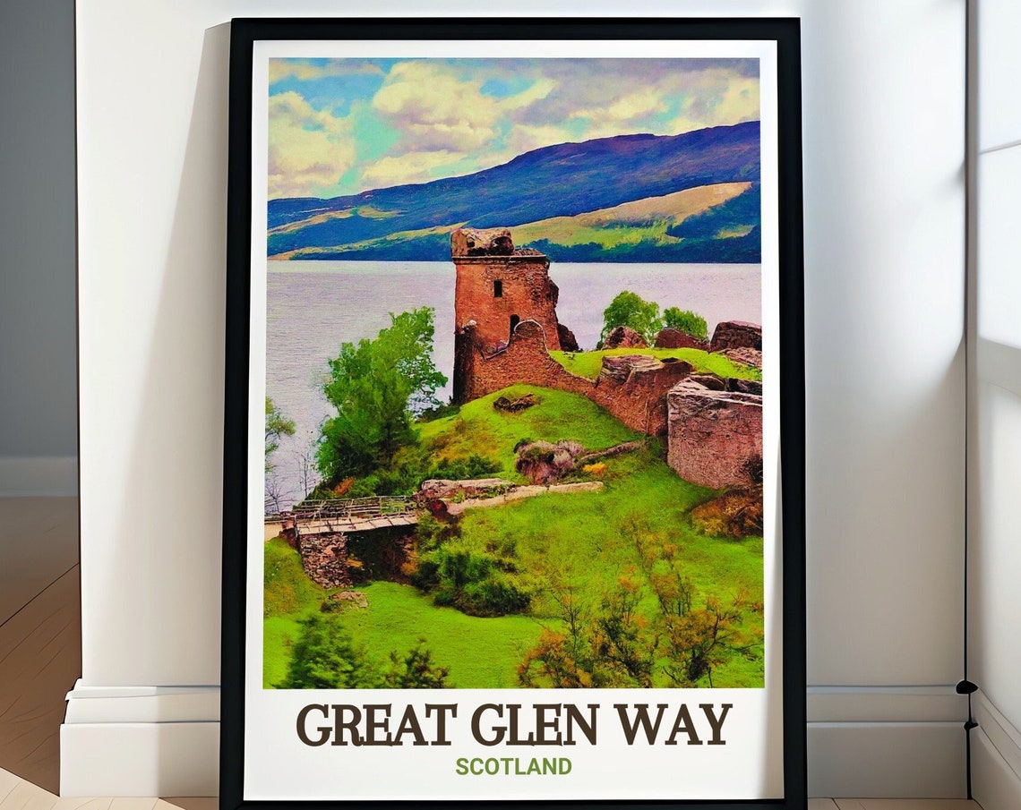 Urquhart Castle Loch Ness Great Glen Way Scotland Ruins Poster