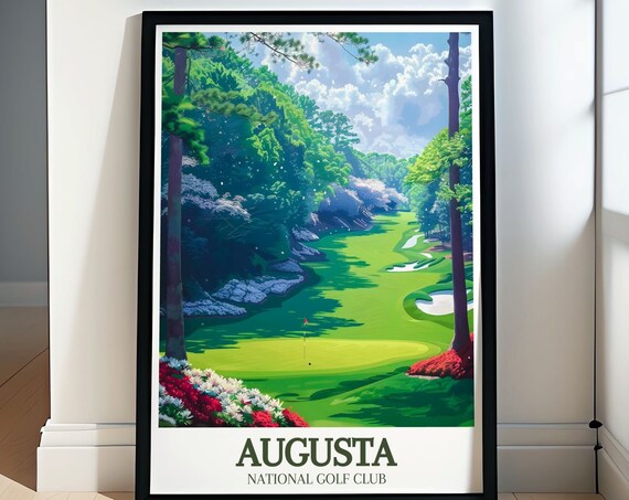 Augusta Travel Prints Magnolia Lane Travel Prints Augusta Wall Art Augusta National Prints For Golf Decor Prints Of Magnolia Lane