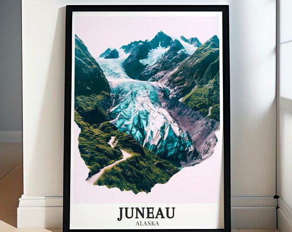 Juneau Wall Art Mendenhall Glacier Mendenhall Valley Artr Mendenhall Glacier Mendenhall Valley Gift Juneau Print Juneau Decor
