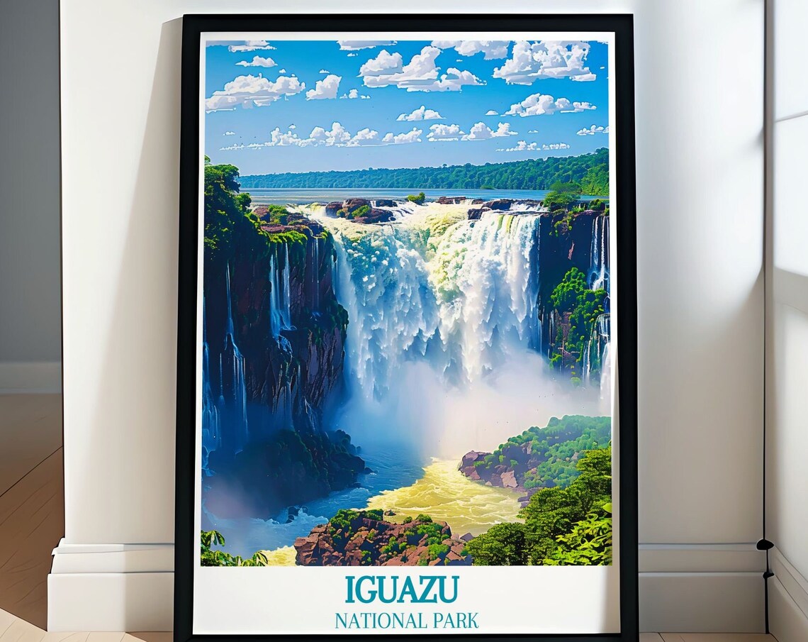 Iguazu National Park Devil's Throat Falls Roaring Close-Up Poster