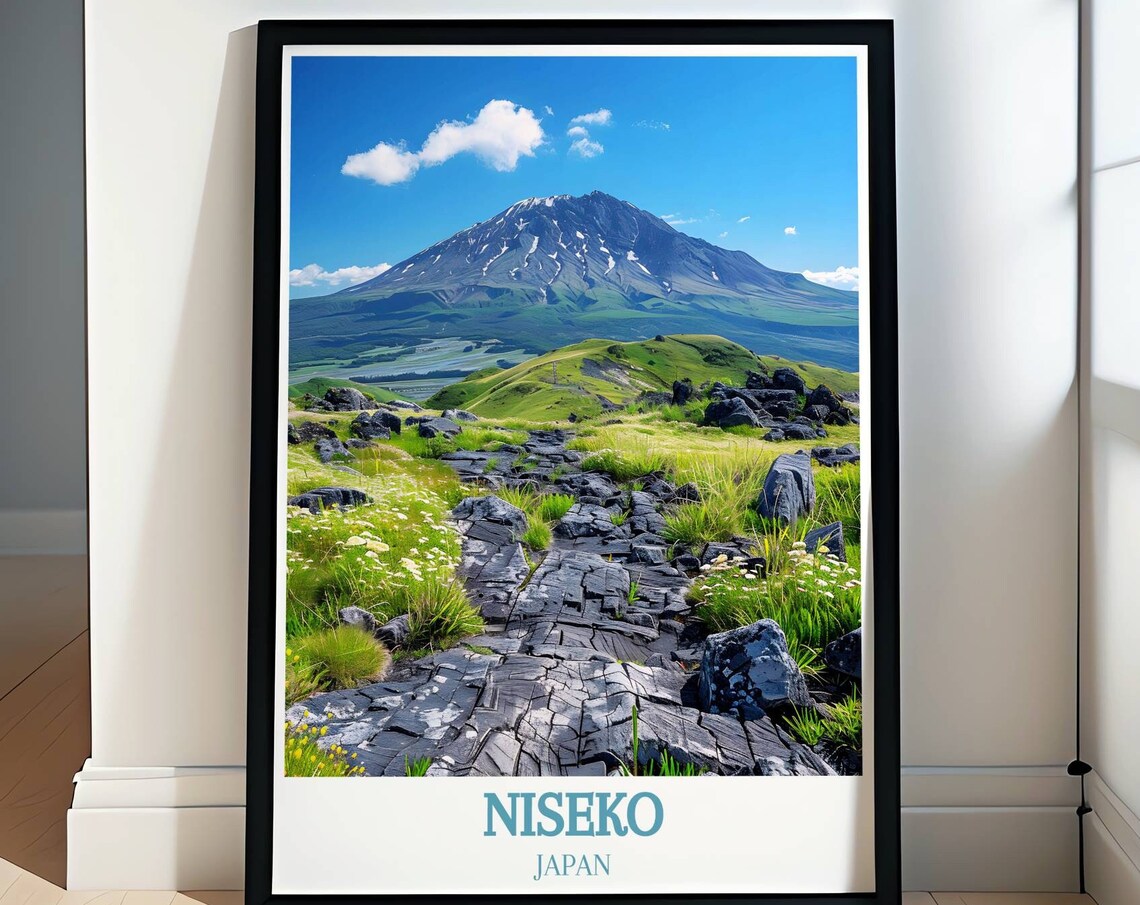 Niseko Japan Mount Yotei Volcano Lava Rock Trail Hike Poster