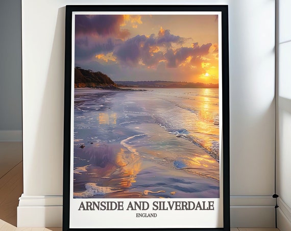 Arnside Silverdale Aonb Art Print Morecambe Bay And Arnside Silverdale Wall Hangings Morecambe Bay Landscape Prints
