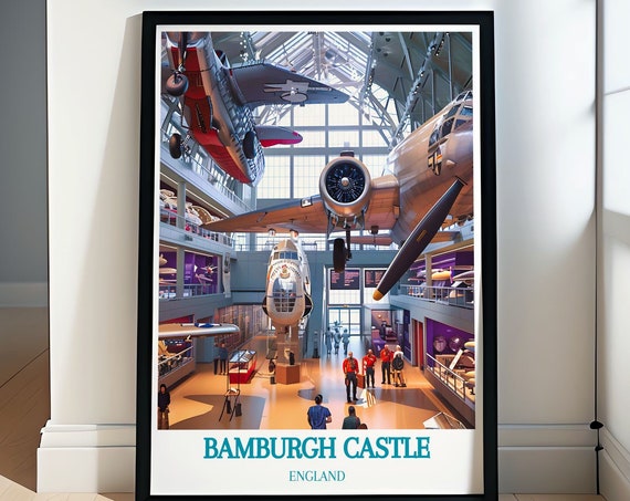 Bamburgh Castle Art The Armstrong And Aviation Artefacts Museum Art Print Bamburgh Castle Wall Hanging And Armstrong Museum Prints