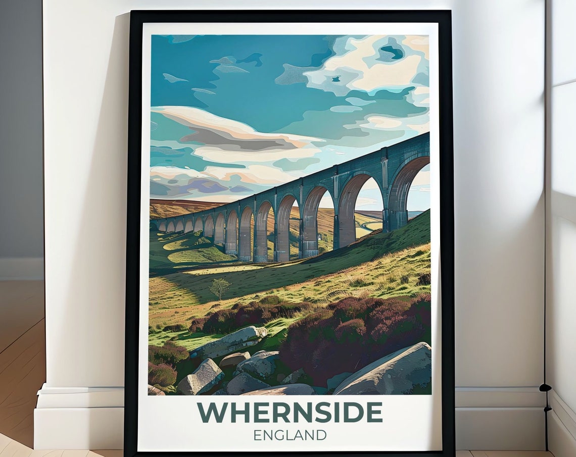 Whernside Ribblehead Viaduct Yorkshire Dales England Railway Poster