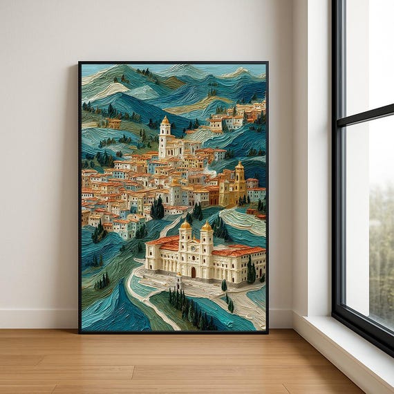 High Resolution Landmark Oil Painting
