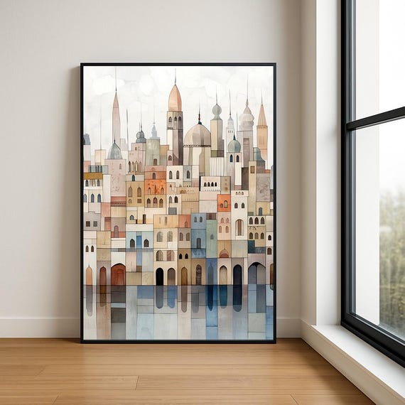 High Resolution Landmark Oil Painting