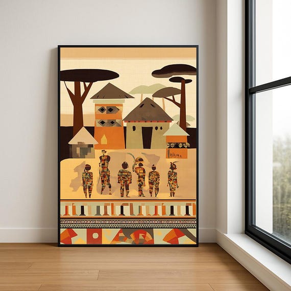 High Resolution African Arab Tribe Wall Art