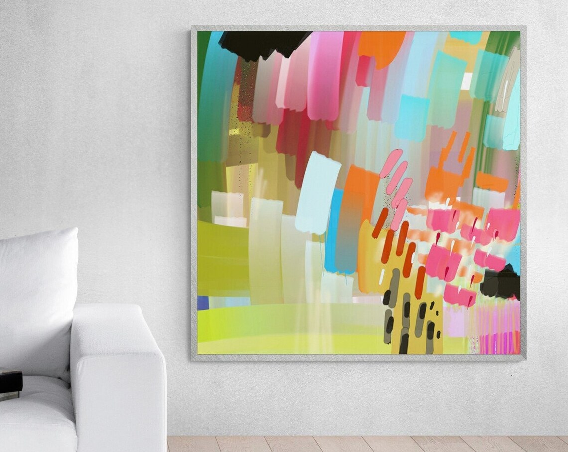 Modern Abstract Colorful Multicolor Art Print