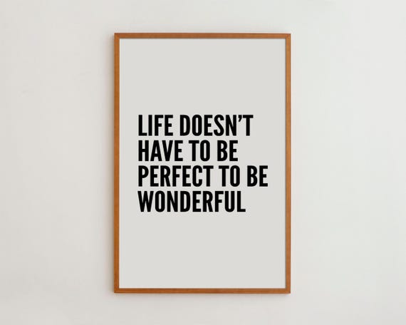 Inspirational Quote Minimalist Typography Art Print