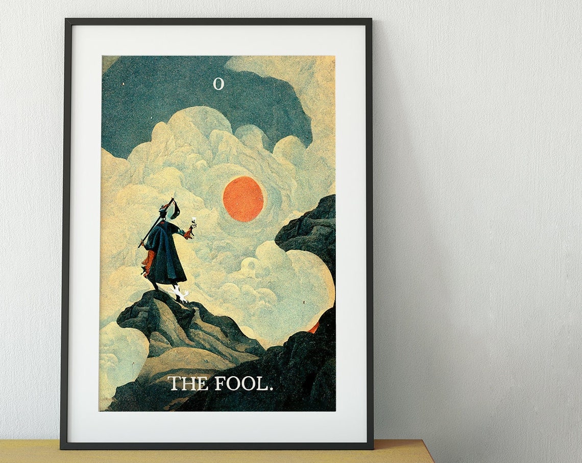 The Fool Tarot Card, Tarot Art Print - Image 3