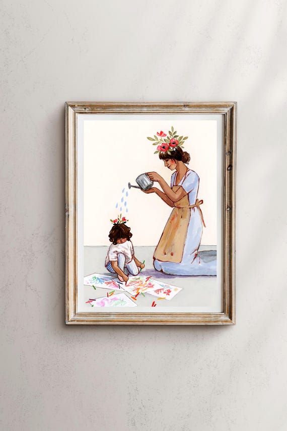 I'll Always Help You Grow, Mom Nursery Art Print