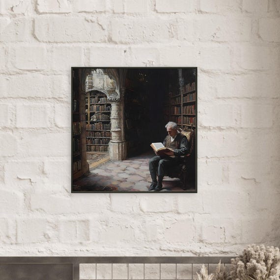 Dark Academia Framed Poster Gothic Medieval Castle Art