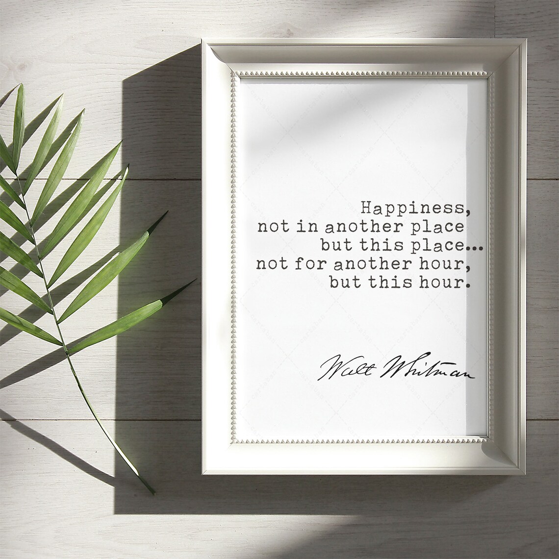 Walt Whitman Quote Art Print, Book Lovers Gift - Image 3