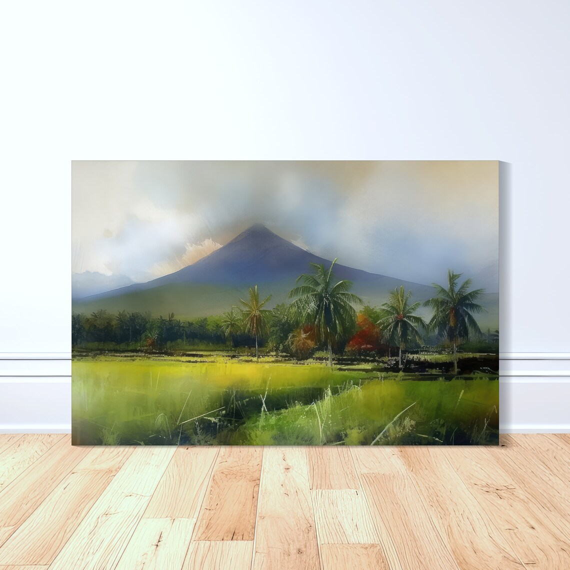 Mount Mayon Majesty Art Print, Philippines Volcano