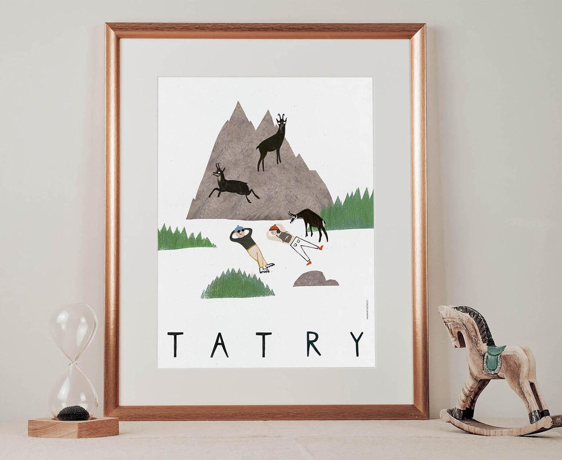 Tatra Mountains Zakopane Poland Travel Poster Print - Image 2