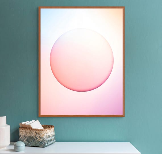 Rainbow Sphere Print Original Art Print By Rory Fink