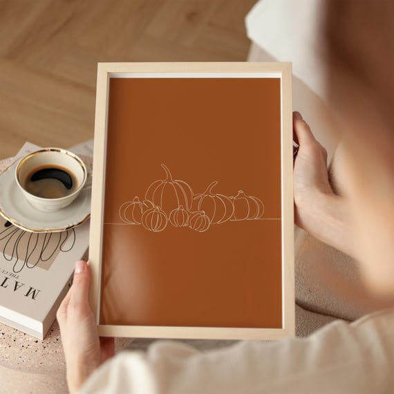 Autumn Wall Print Art Home Decor Fall Seasonal Halloween