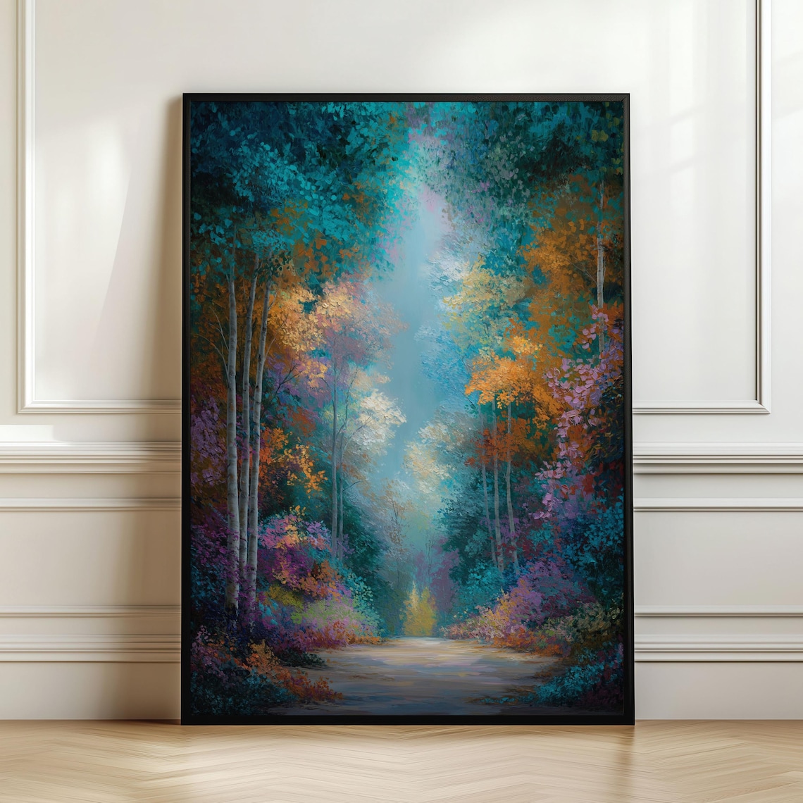 Enchanted Woodland Path, Fantasy Forest Art Print