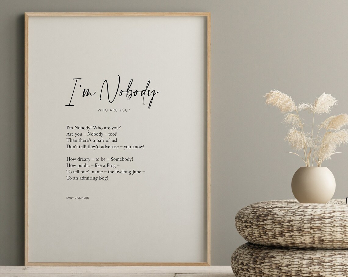 Emily Dickinson Quote, Literary Gift Art Print