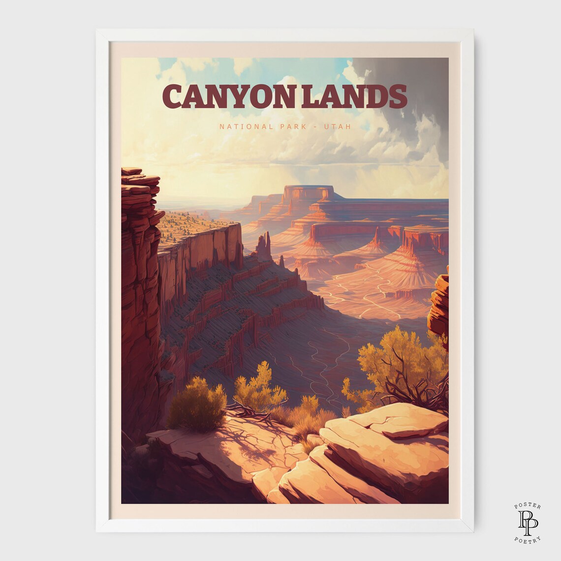 Canyonlands Watercolor National Park Art Print - Image 2
