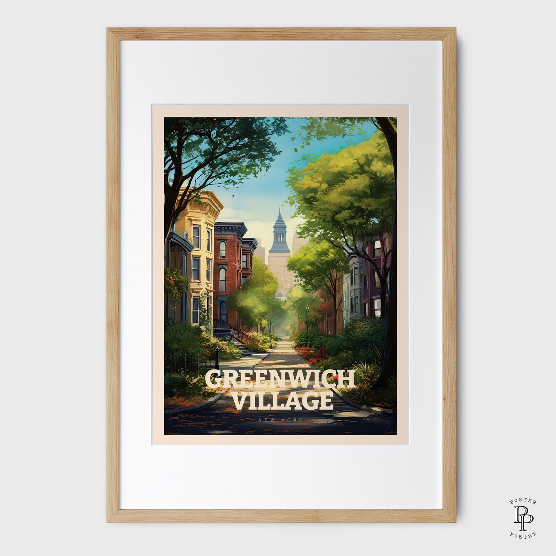 Greenwich Village New York Retro Travel Poster - Image 4