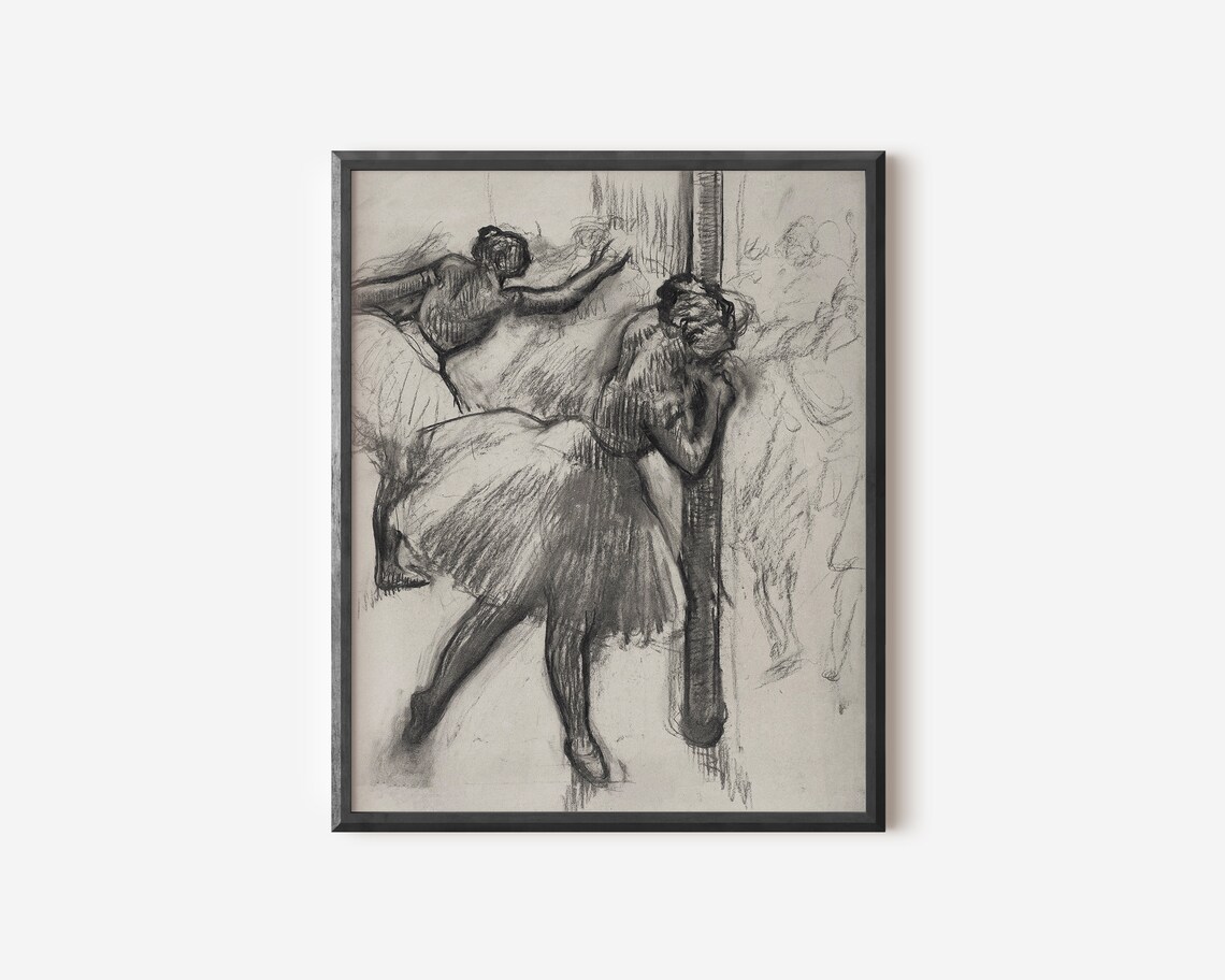 Ballerina Drawing, Vintage Sketch Art Print - Image 2
