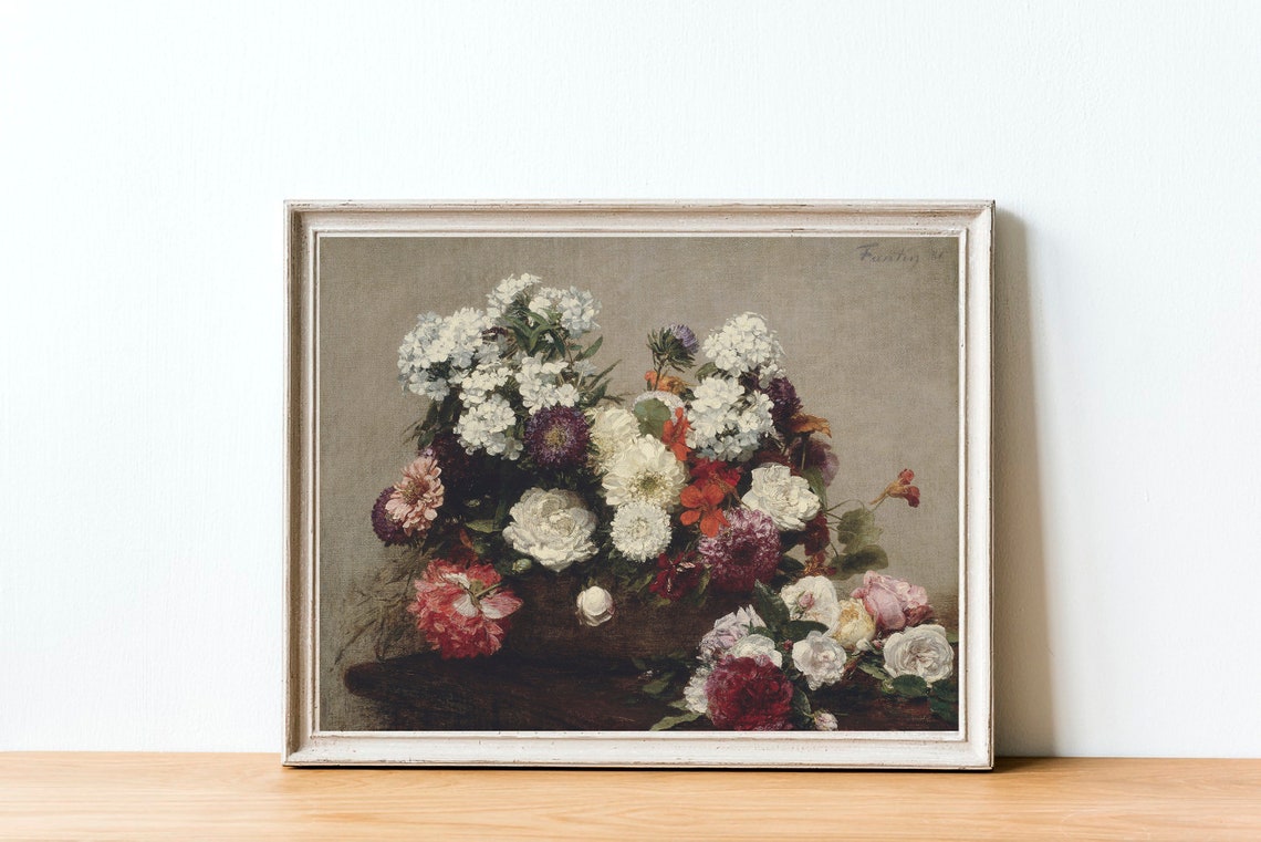 Flower Painting, Vintage Botanical Art Print - Image 4
