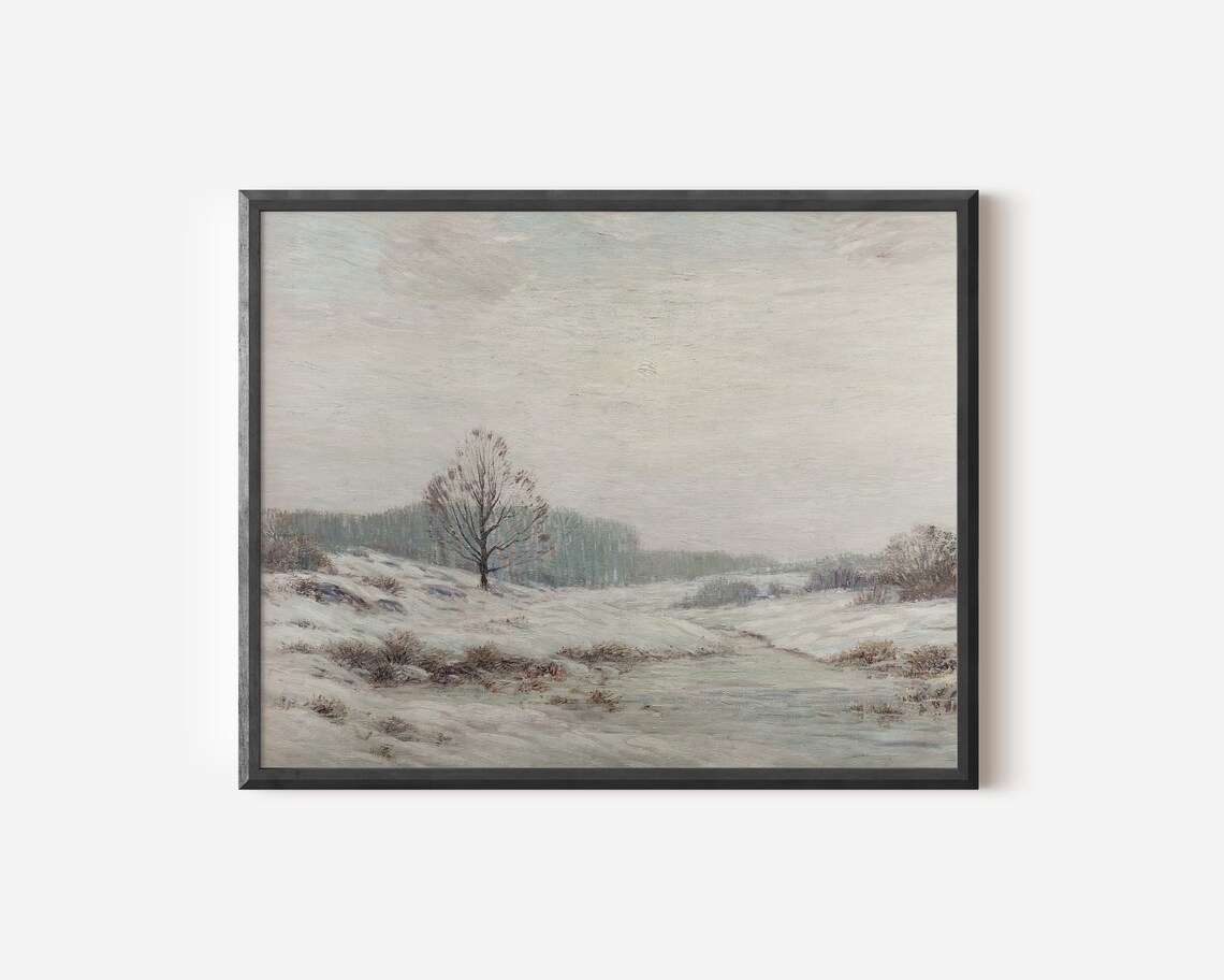 Winter Landscape - Rustic Cabin Art - Image 2