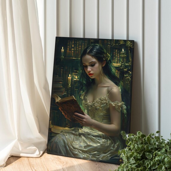 Medieval Study Print Dark Academia Castlecore Art