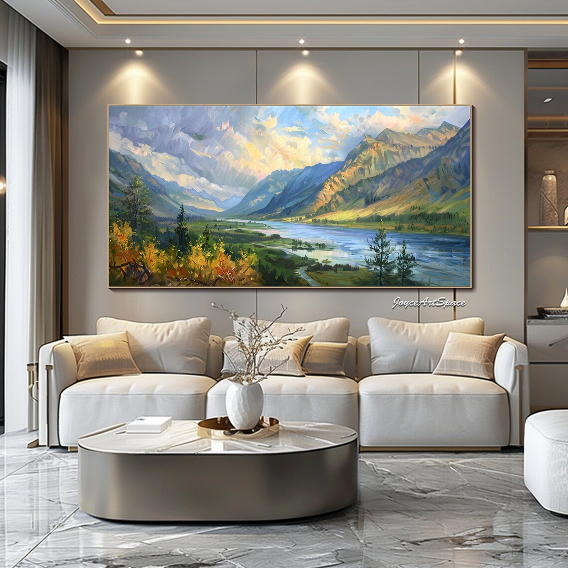 Landscape Oil Painting Living Room Wall Art - Image 2