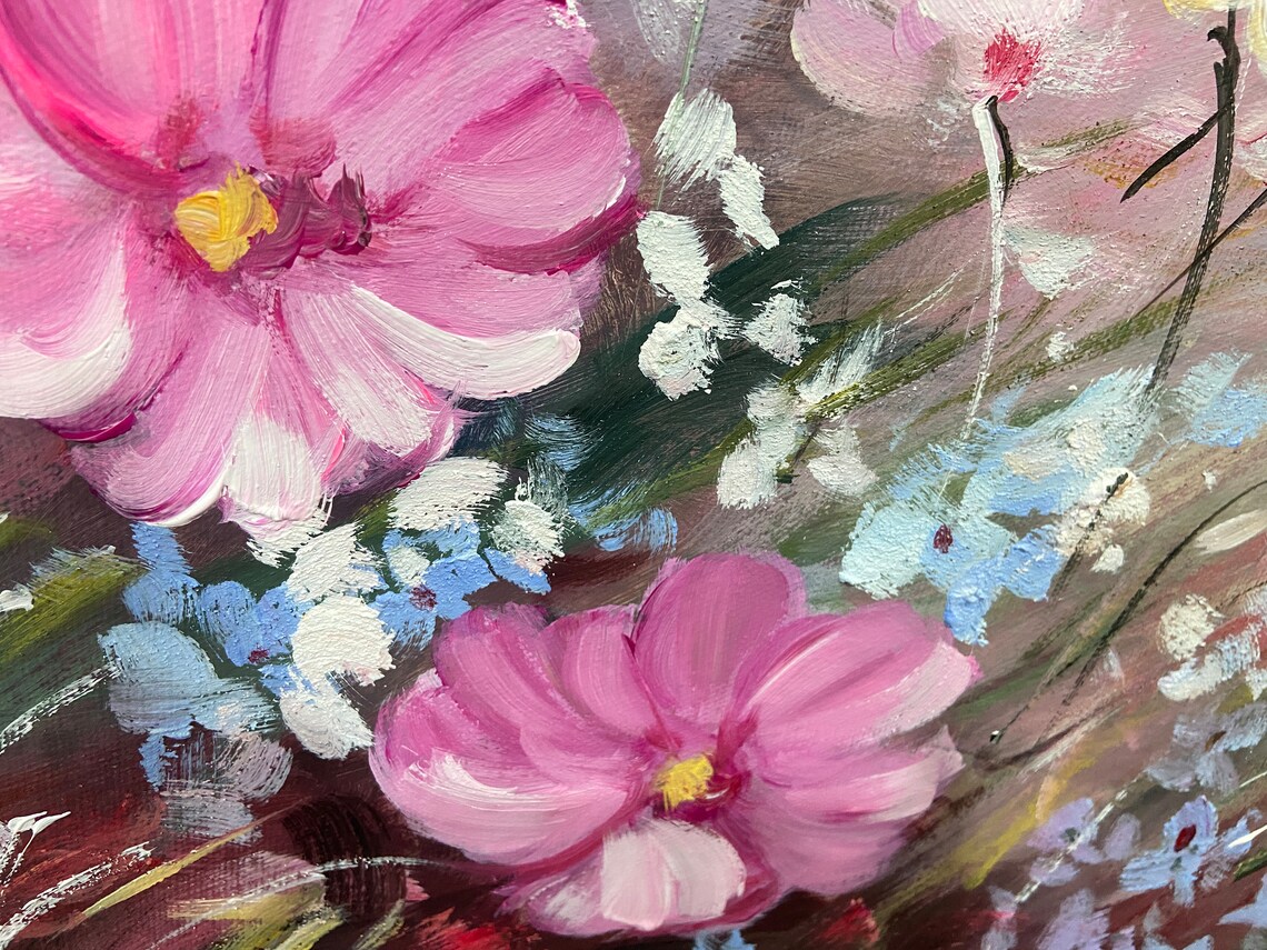 Abstract Floral Oil Painting, Textured Wall Art Print - Image 5
