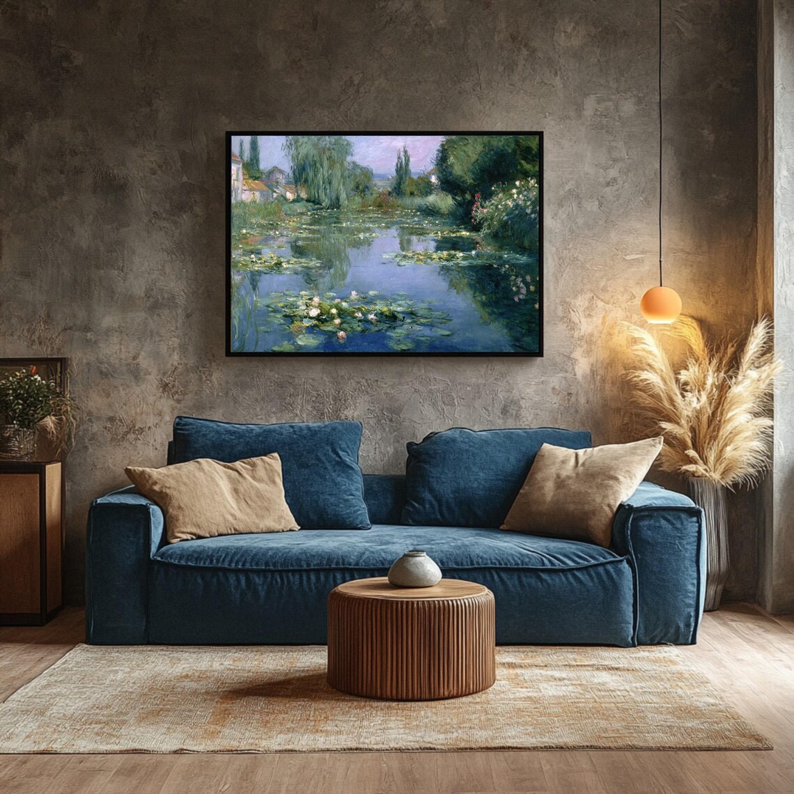 Water Lilies Pond Impressionist Garden Painting Floral Art Poster