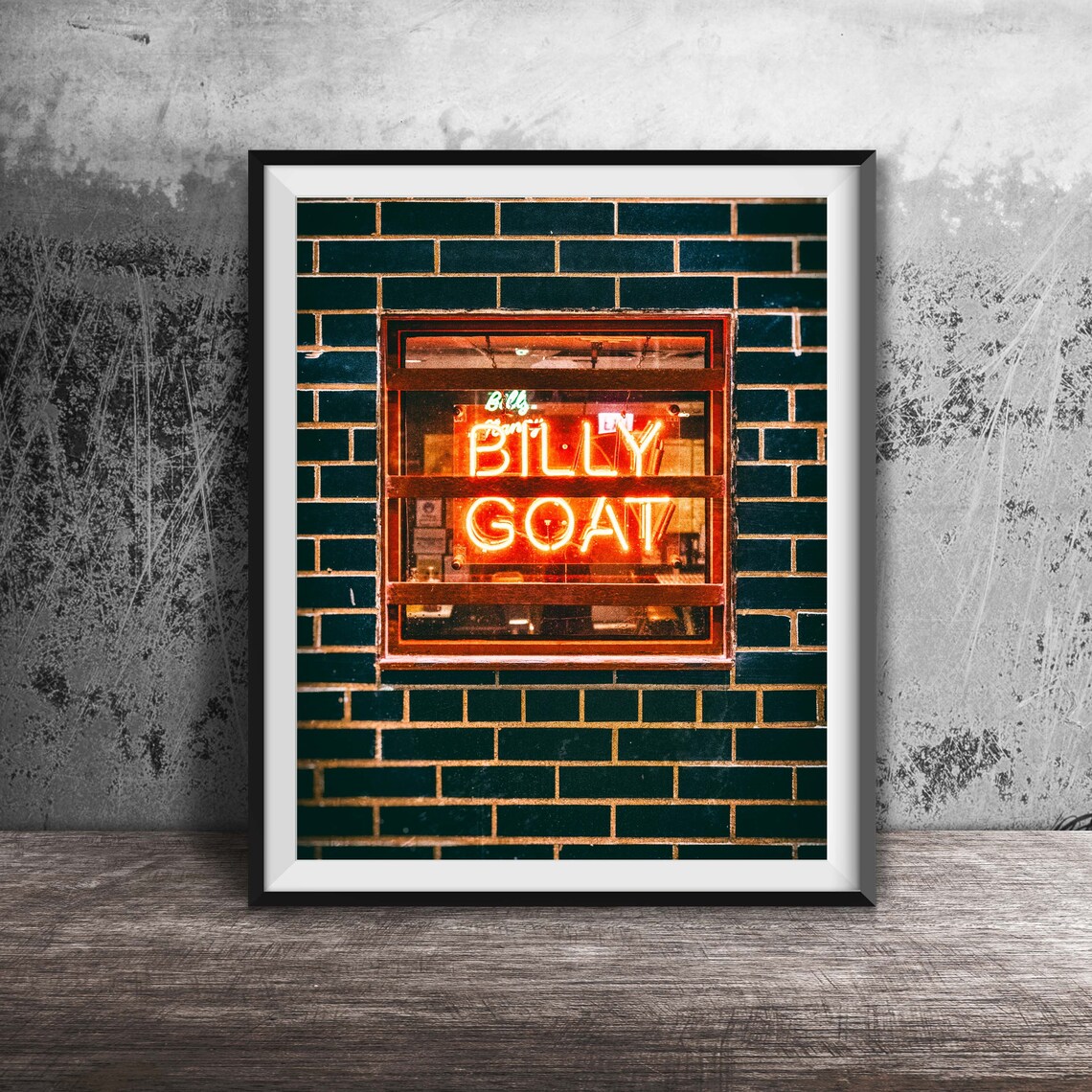 Billy Goat Tavern Chicago Neon Signs Art Print