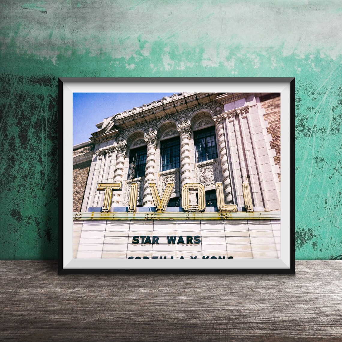 Tivoli Theatre Historic Marquee Star Wars Neon Sign Movie Art Poster