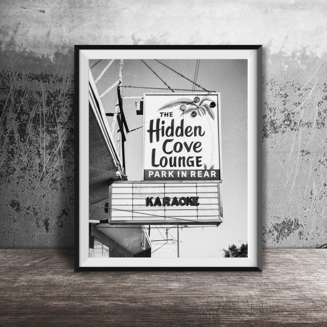 Hidden Cove Lounge Karaoke Bar Sign Chicago Photography Poster - Image 2