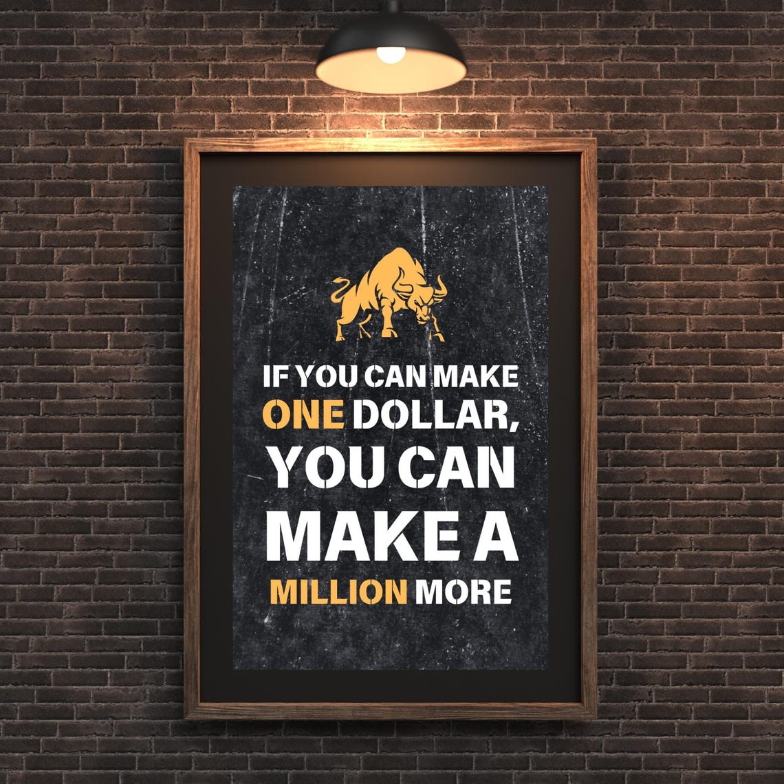If You Can Make One Dollar Million More Money Motivation Poster - Image 2