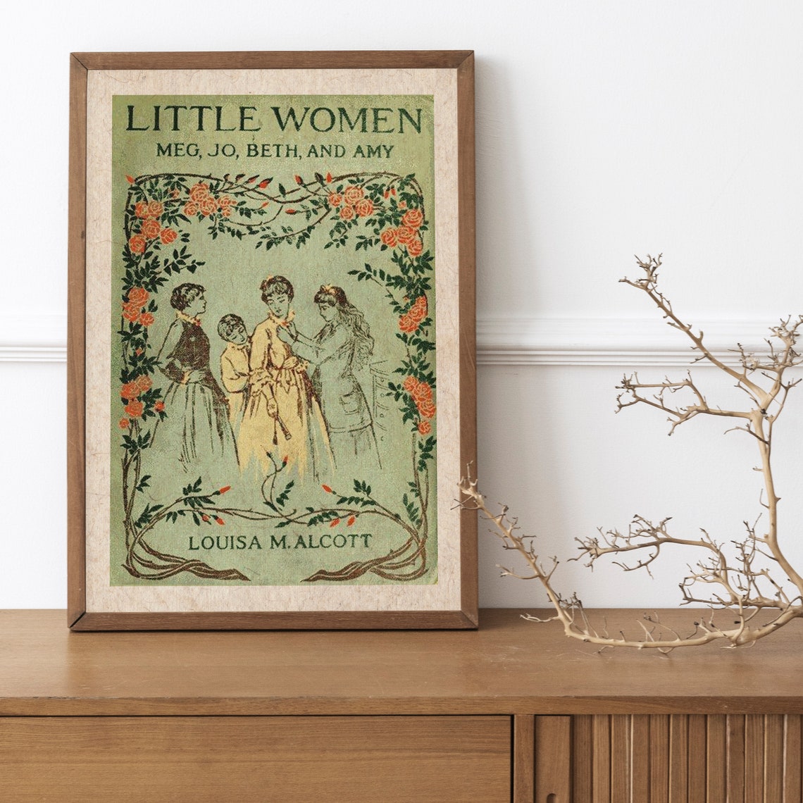 Little Women Meg Jo Beth and Amy Louisa May Alcott Cover Poster - Image 3