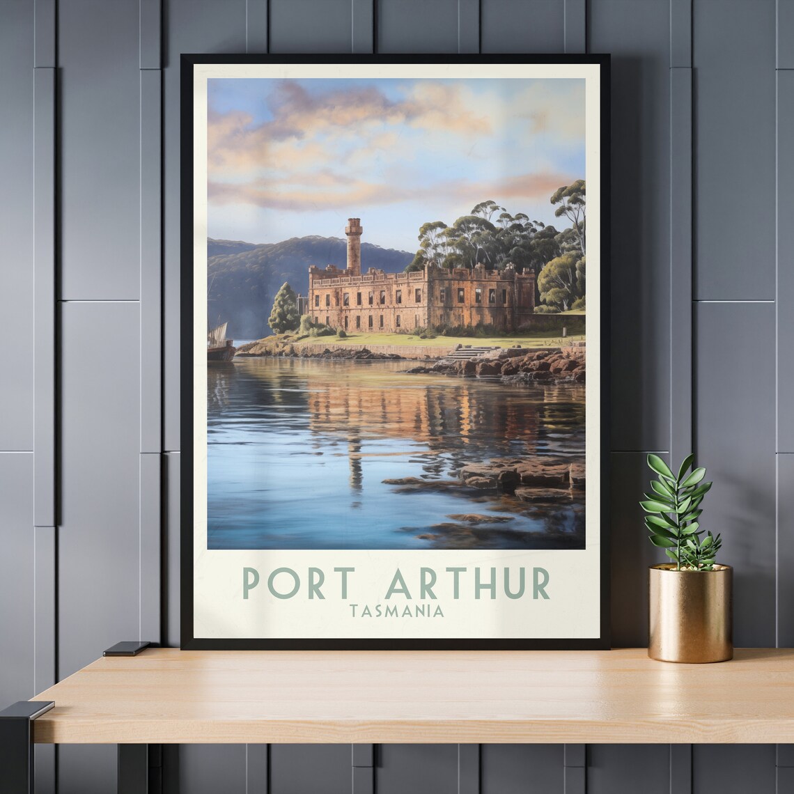 Port Arthur Tasmania Historic Waterfront Ruins Travel Poster - Image 3