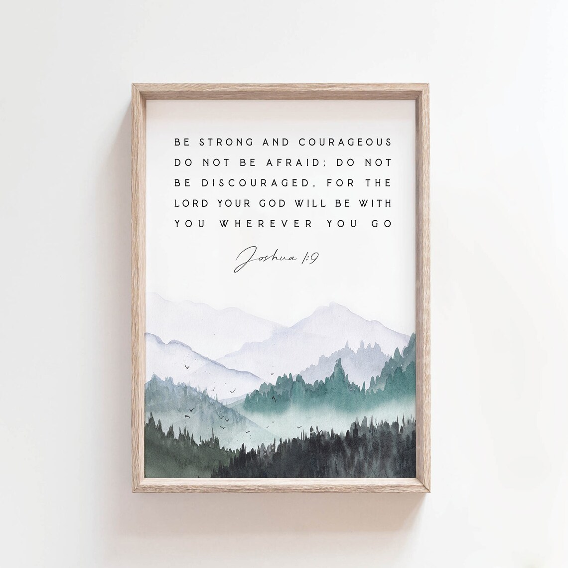 Joshua 19 Be Strong And Courageous Bible Verse - Image 2