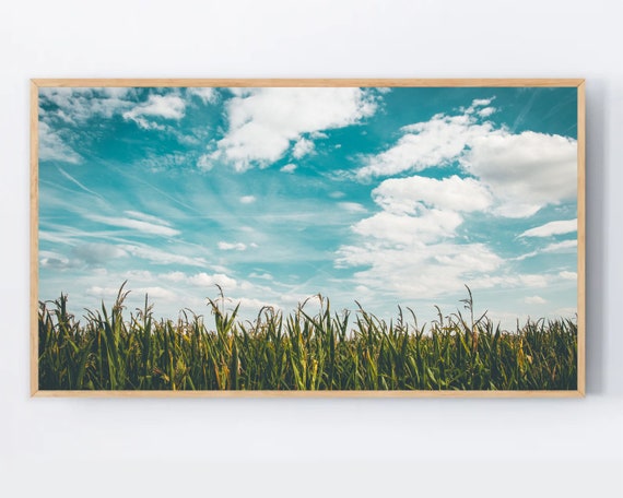 Samsung Frame Tv Art Blue Sky Photography For Wallpaper Spring Instant