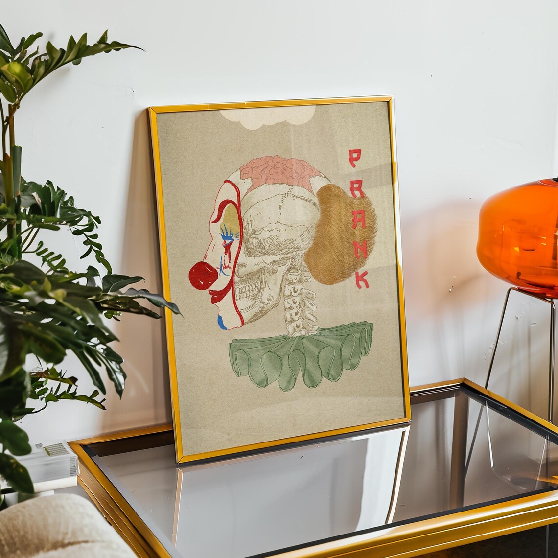 Quirky Clown Anatomy Vintage Style Art Print - Image 4