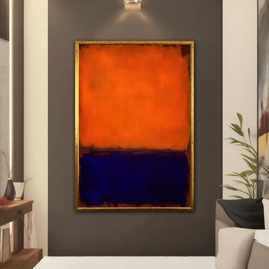 Mark Rothko Orange Wall Art Mark Rothko Production Modern Wall Art Abstract Art Mark Rothko Paint
