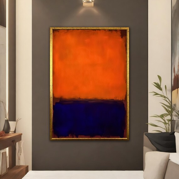 Mark Rothko Orange Wall Art Mark Rothko Production Modern Wall Art Abstract Art Mark Rothko Paint