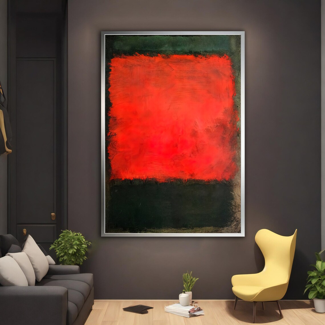 Mark Rothko Orange Wall Art Mark Rothko Production Modern Wall Art Abstract Art Mark Rothko Paint - Image 2